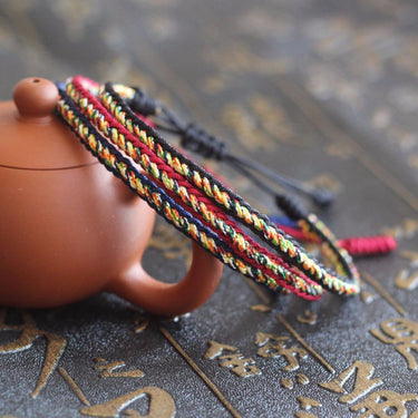 COMPASSION- 3Pc/Set Tibetan Hand Tied Lucky Knot Bracelets